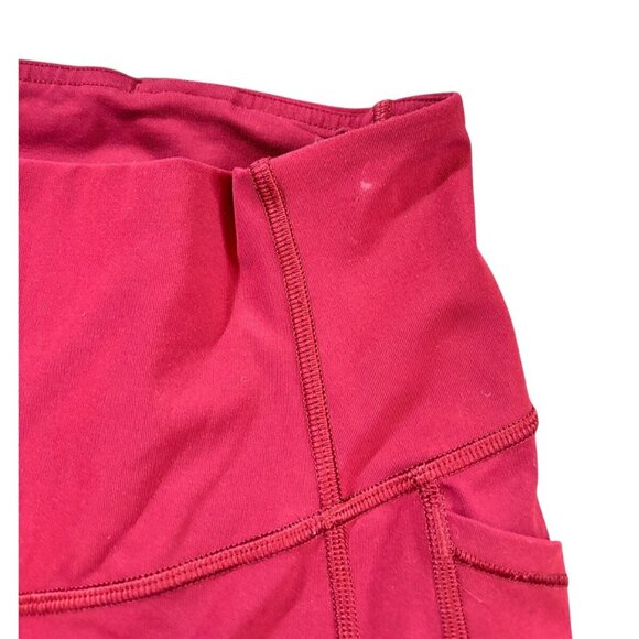 Lululemon Red Womens High-Waisted Leggings With Pockets Athleisure Size 4 - Picture 6 of 6